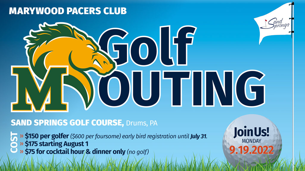2022 Pacers Club Golf Outing flyer